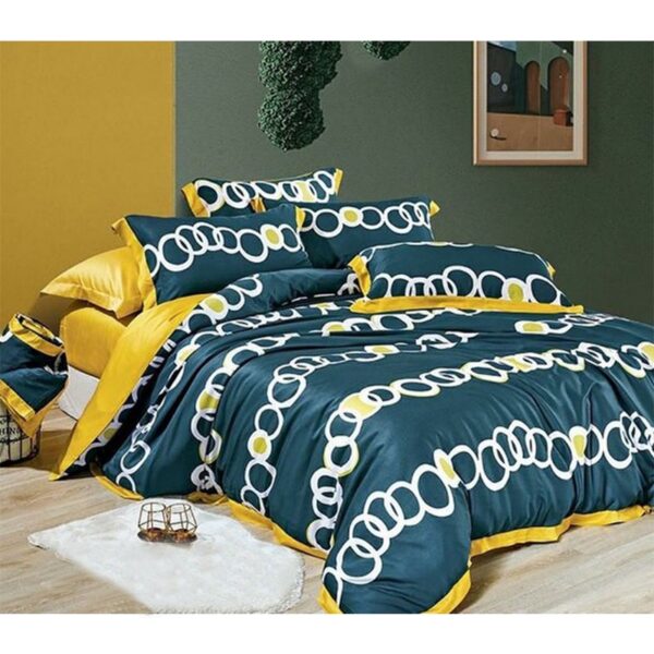 Bedcover Blue Chain Tencel Modal