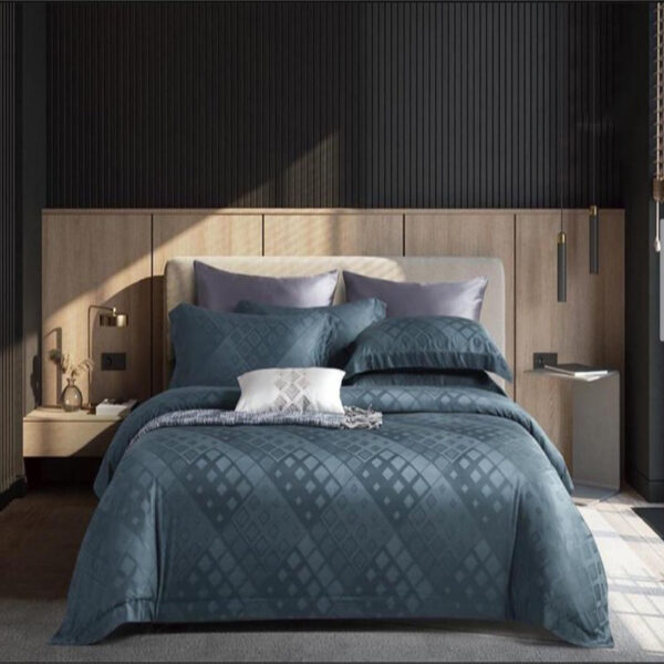 magnolia spruce jacquard tencel