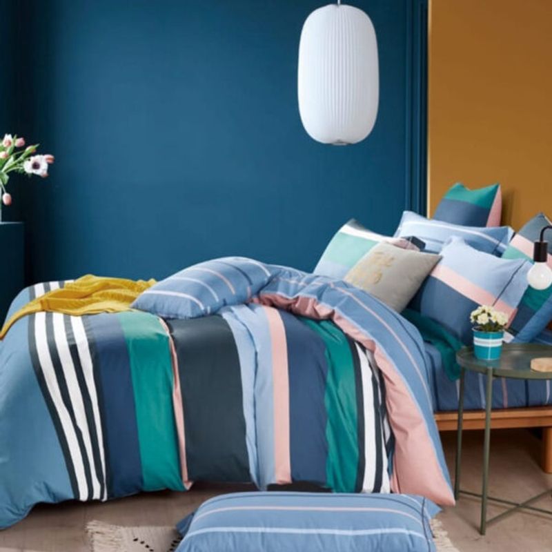 sprei dan bedcover luke munch cotton sateen anti alergi