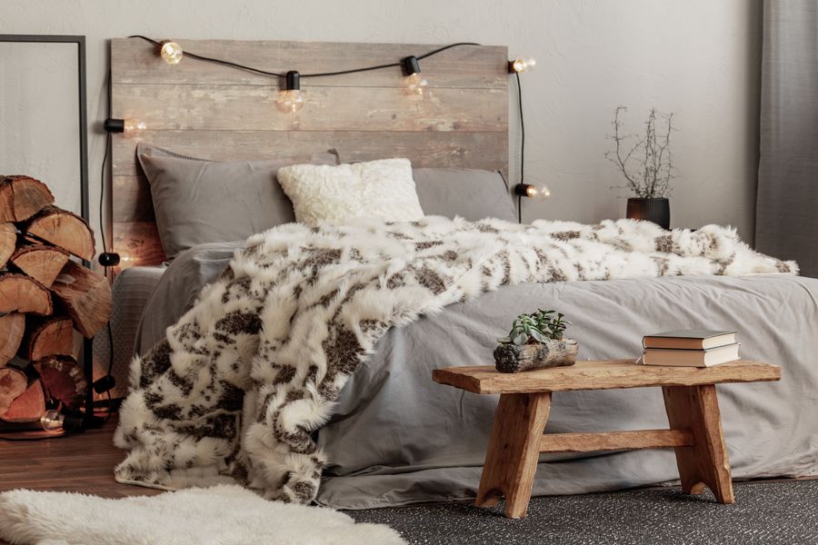 ciptakan lampu hias untuk kamar rustic