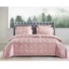 Sleep Buddy Set Sprei dan Bed Cover Pink Shuri Jacquard Tencel