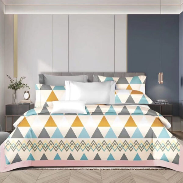 Sleep Buddy Set Sprei dan Bed Cover Triangle Full Tencel Modal