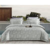 Sleep Buddy Set Sprei dan Bed Cover Light Grey Agios Jacquard Tencel