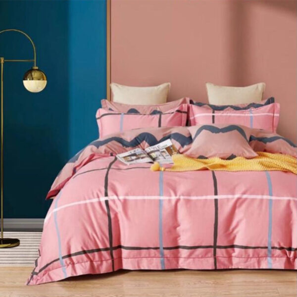 Sleep Buddy Set Sprei dan Bed Cover Shape Of Pink Cotton Sateen